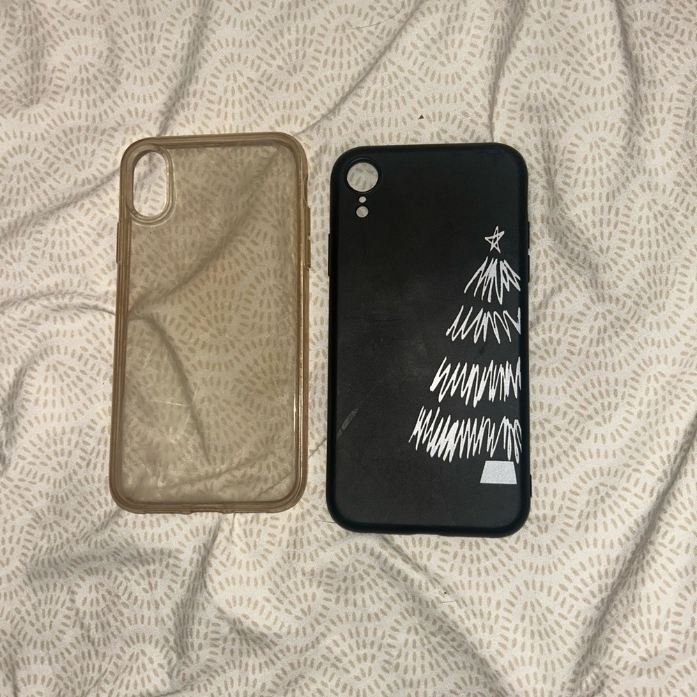 SHEIN Black and Tan Phone Case Duo